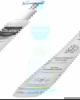 Apa de curatare fara clatire Mustela, pentru piele normala, 300 ml