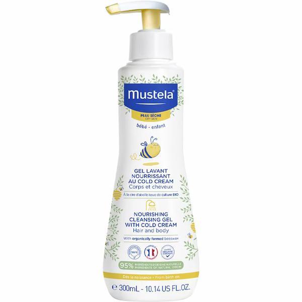 Gel de curatare nutritiv cu Cold Cream Mustela, 300 ml