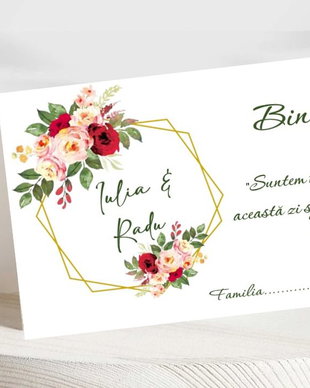Plicuri bani nuntămodel floral