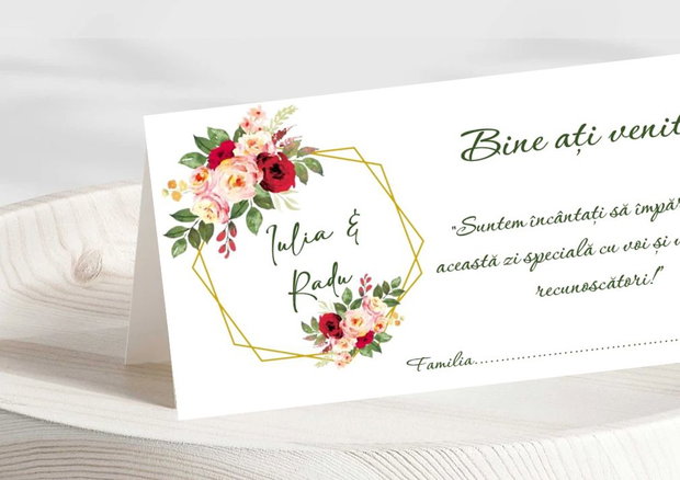 Plicuri bani nuntămodel floral