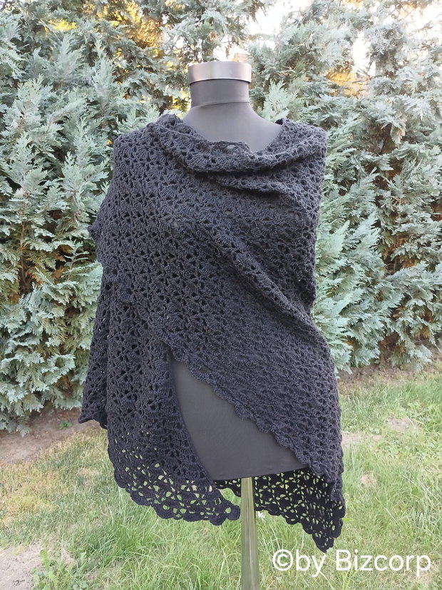 Eşarfă damă, Negru