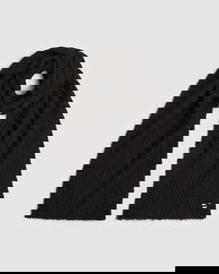 Karl Lagerfeld fular culoarea negru, uni, A4W33119