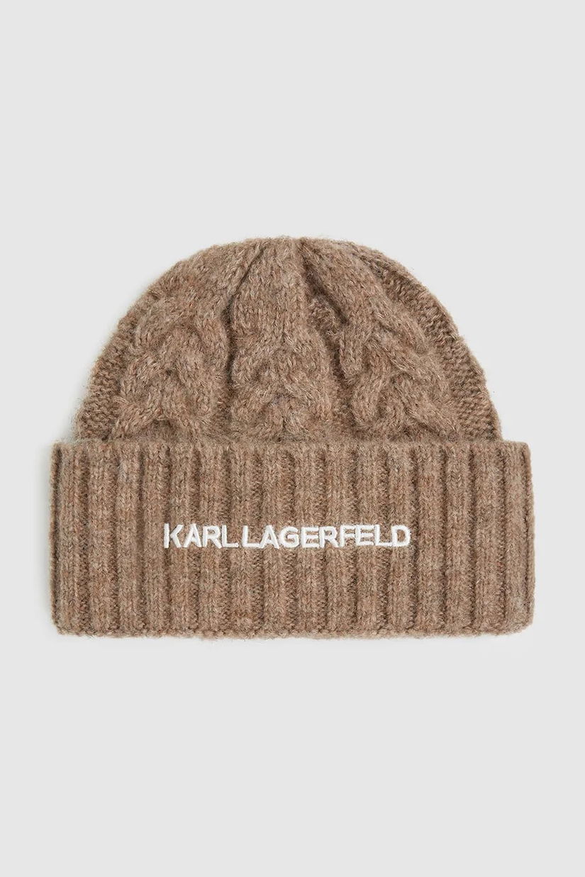 Karl Lagerfeld căciulă culoarea bej, A4W33012