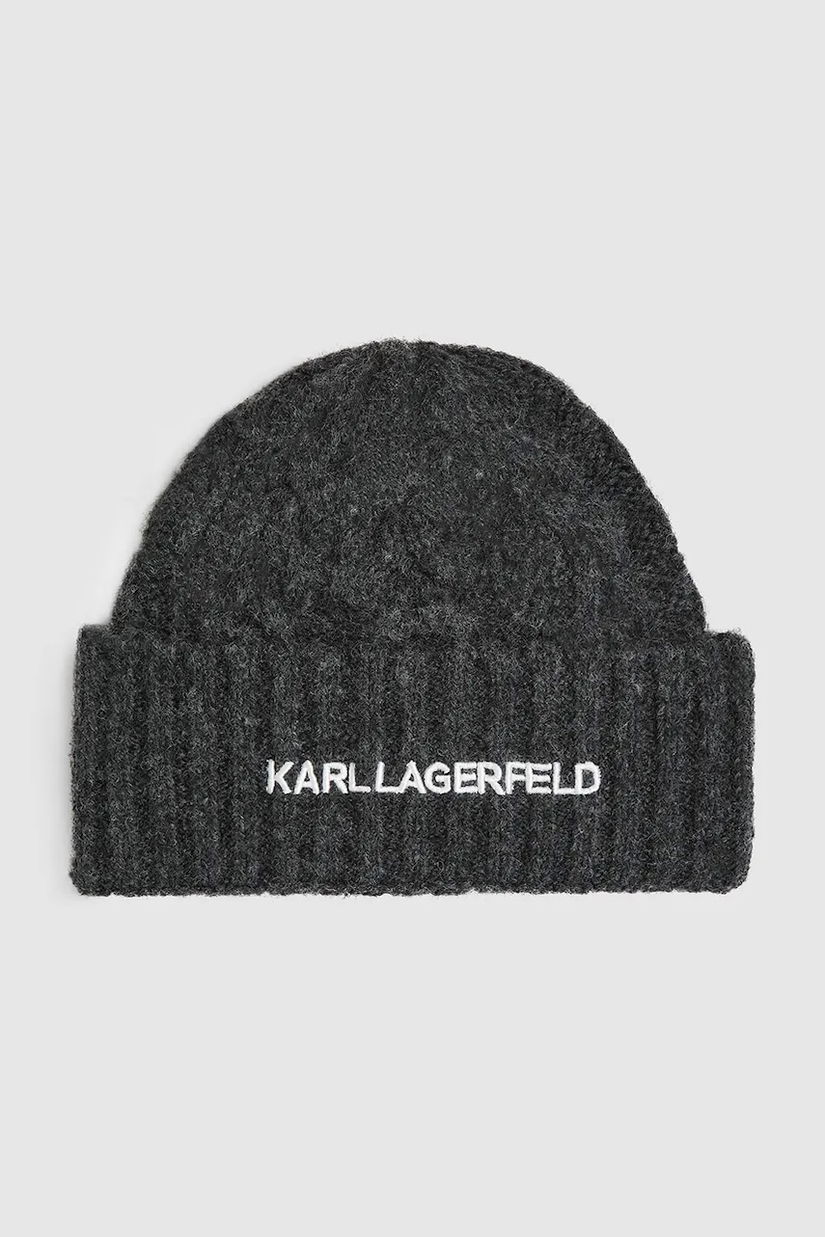 Karl Lagerfeld căciulă culoarea gri, A4W33012