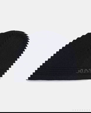 BOSS Green căciulă culoarea bleumarin, 50552125