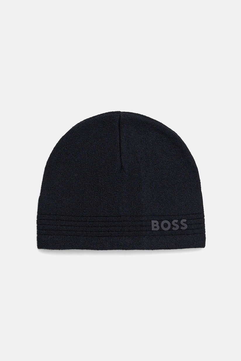 BOSS Green căciulă culoarea bleumarin, 50552125