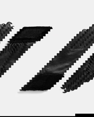 BOSS manusi de piele culoarea negru, 50548885