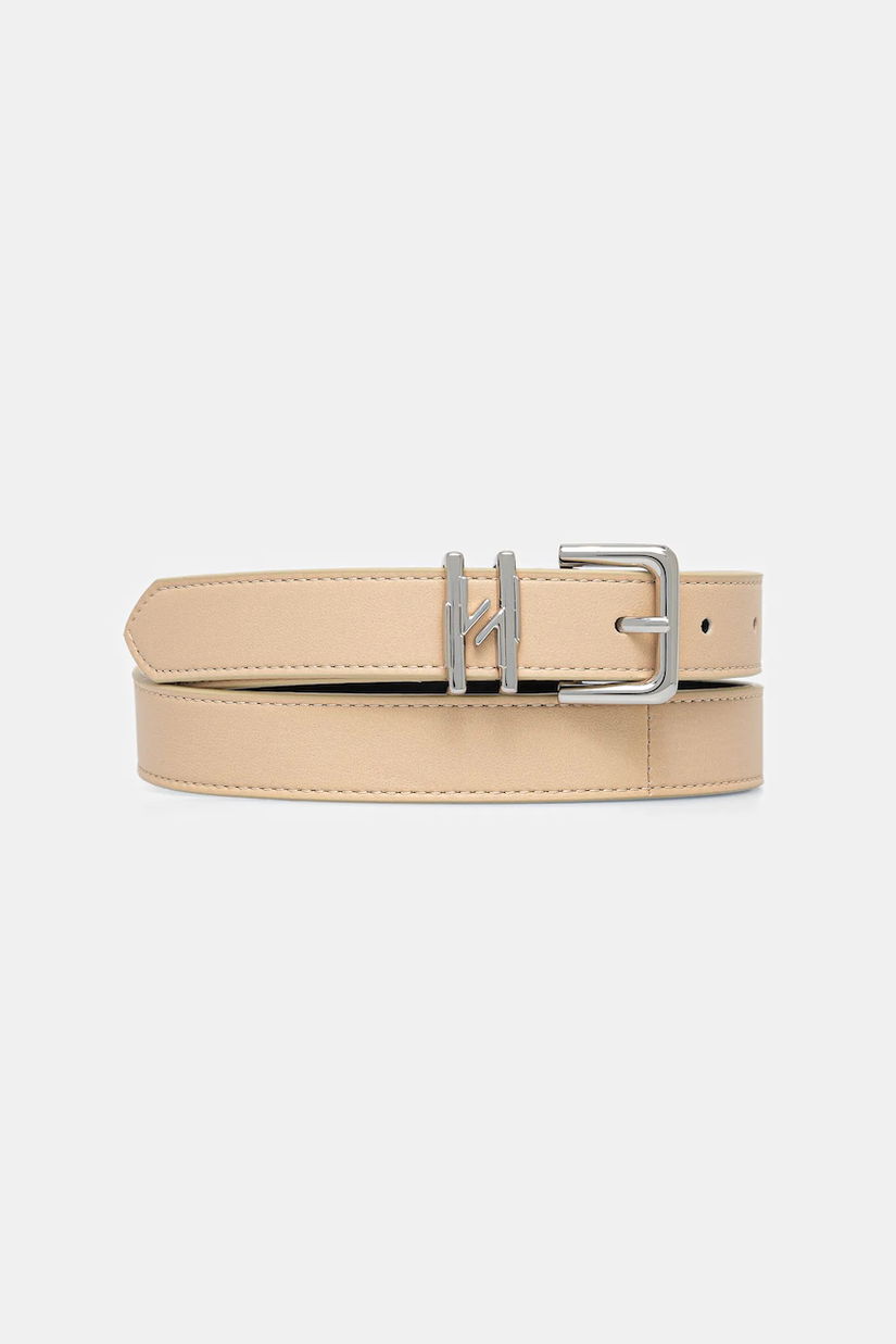 Marella curea de piele culoarea bej, 2523506037200