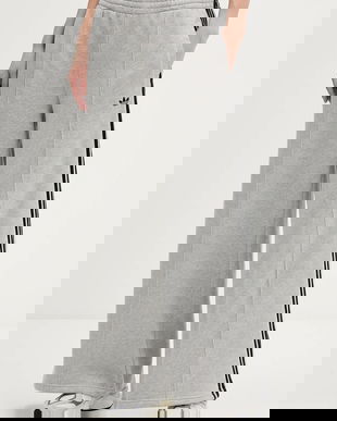 adidas Originals pantaloni de trening din bumbac 3-Stripes culoarea gri, cu imprimeu, JV7476