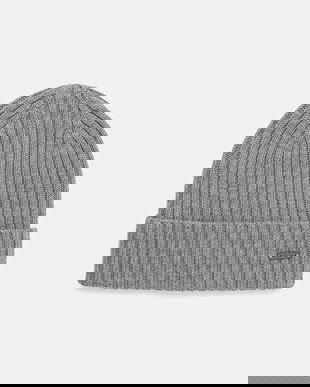 Geox căciulă de lână YVAN culoarea gri, M5660F T3310