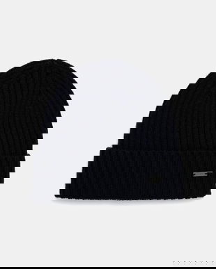 Geox căciulă de lână YVAN culoarea bleumarin, M5660F T3310