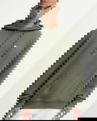 Tommy Jeans hanorac de bumbac bărbați, culoarea verde, DM0DM20258