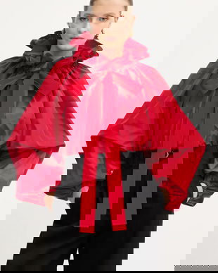 Patou bluză culoarea negru, uni, TO0170011