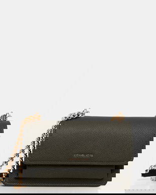 MICHAEL Michael Kors poșetă de piele culoarea negru, 30T4GC7L3T
