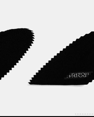 Patou căciulă de lână culoarea negru, AC1028041