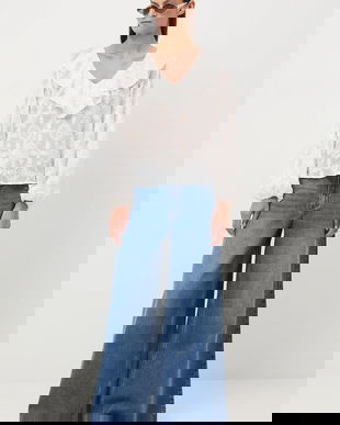 Medicine bluza culoarea bej, cu imprimeu