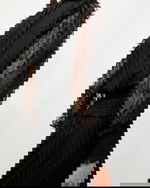 Answear.LAB bluza culoarea negru, neted