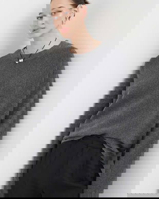 Hollister Co. pulover din amestec de lana culoarea gri