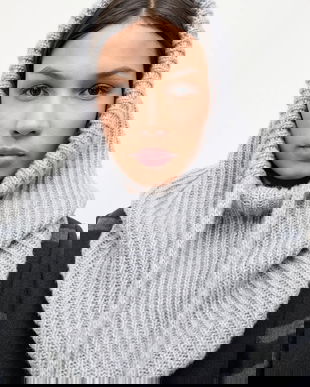 Answear.LAB cagulă de lână culoarea gri