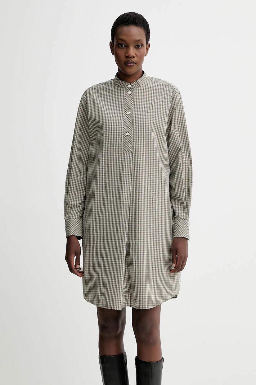 Marc O'Polo rochie din bumbac culoarea verde, mini, oversize, 5000007196