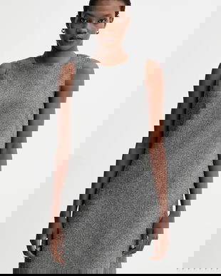 Marc O'Polo rochie cu lână culoarea gri, mini, drept, 509015821331