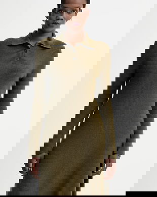 Marc O'Polo rochie cu lână culoarea verde, mini, evazați, 5000006940