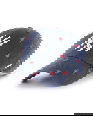 47 brand șapcă de baseball din bumbac MLB New York Yankees culoarea bleumarin, B-CNFTI17GWS-NYD