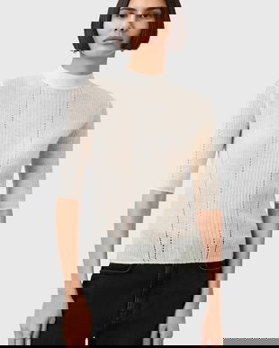 AllSaints bluză FILIPPA culoarea alb, W007KD