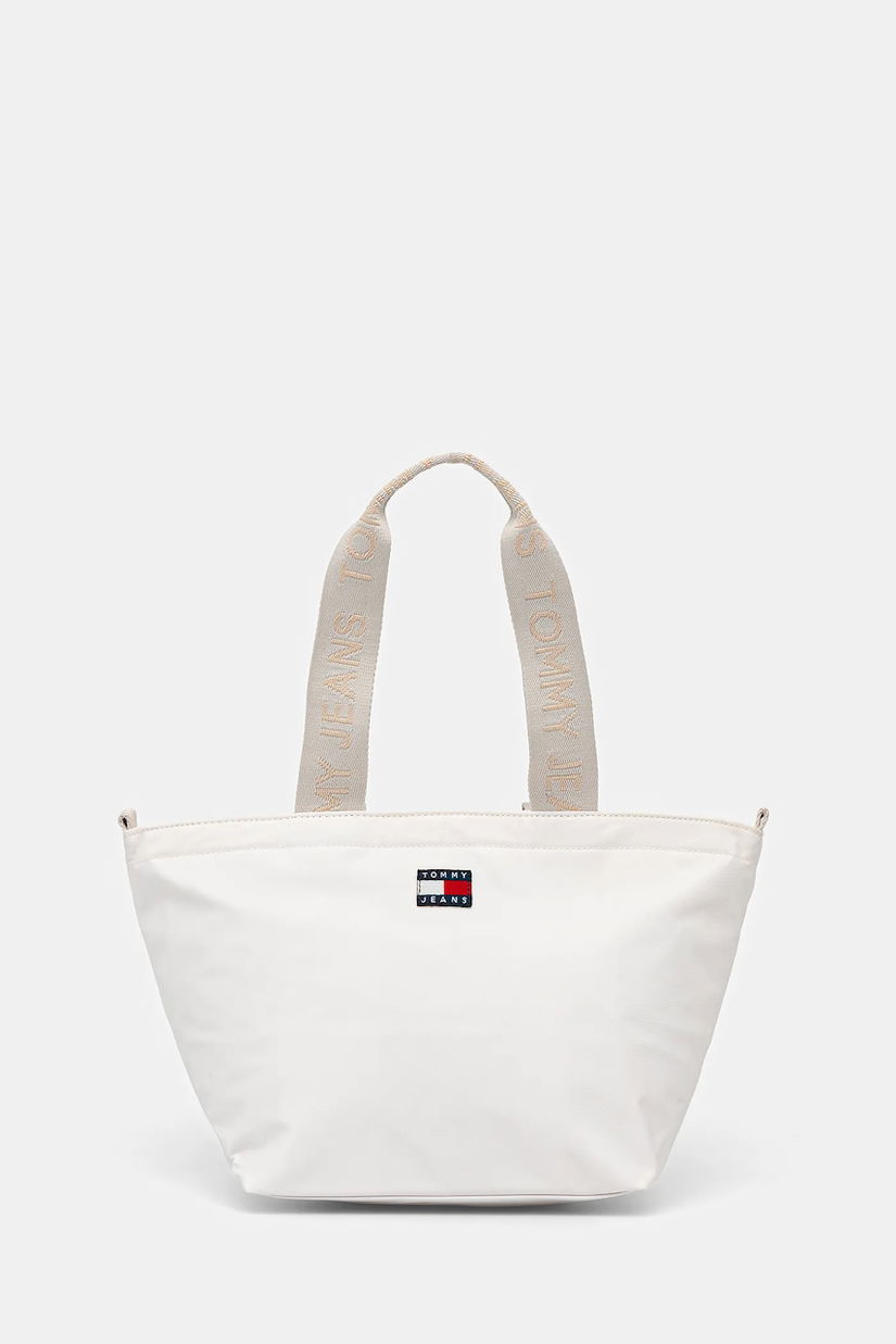 Tommy Jeans poșetă culoarea alb, AW0AW17890