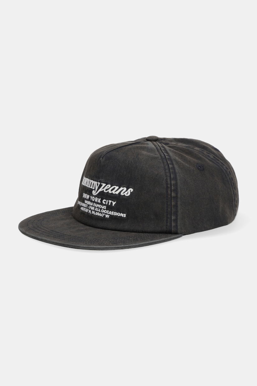 Tommy Jeans șapcă de baseball din bumbac culoarea negru, AM0AM13672