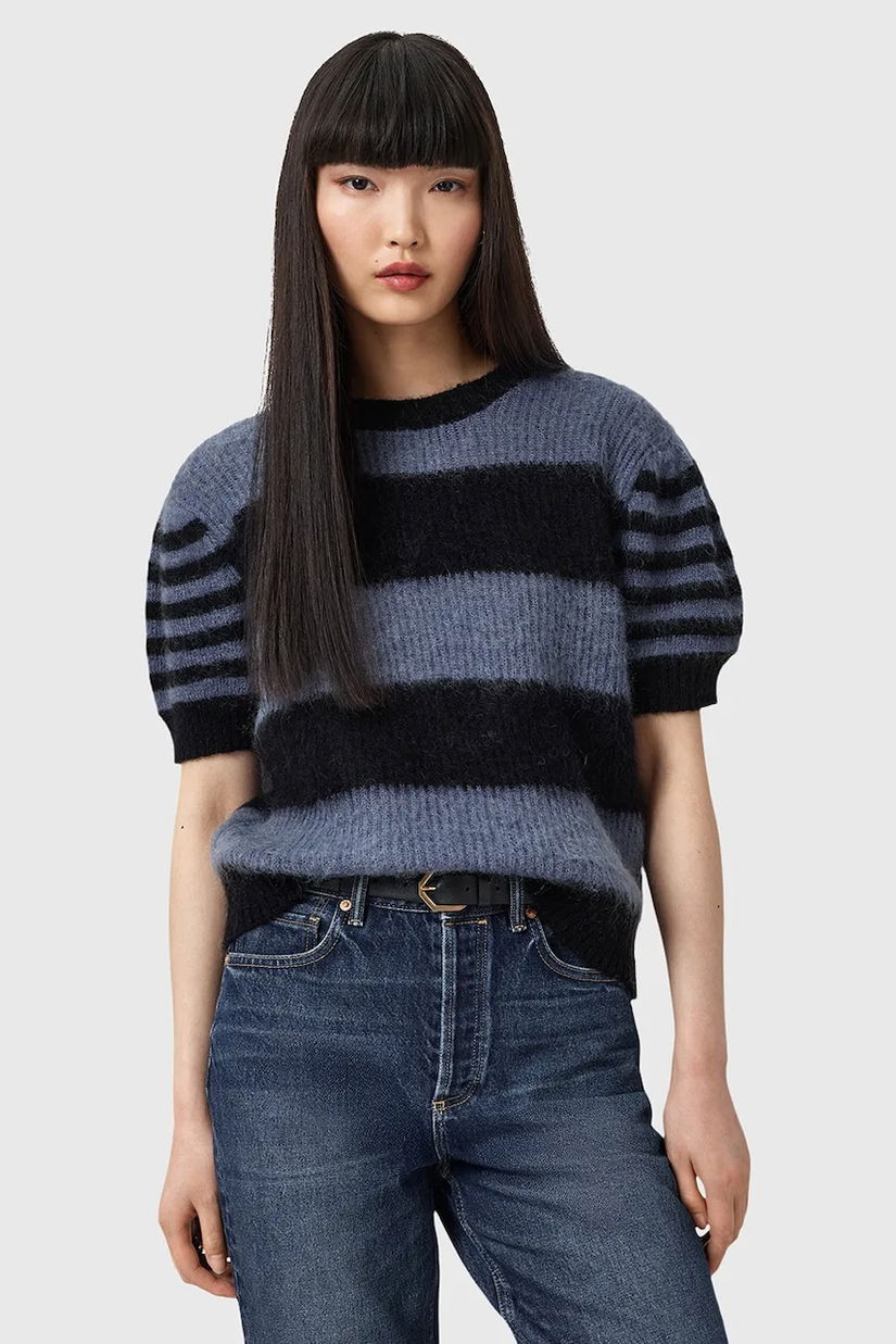 AllSaints pulover din amestec de lână CLEM culoarea negru, W015KD