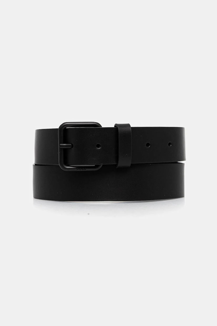 BOSS curea de piele culoarea negru, 50553283