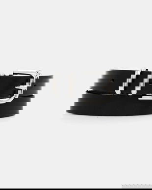 BOSS curea de piele culoarea negru, 50553372