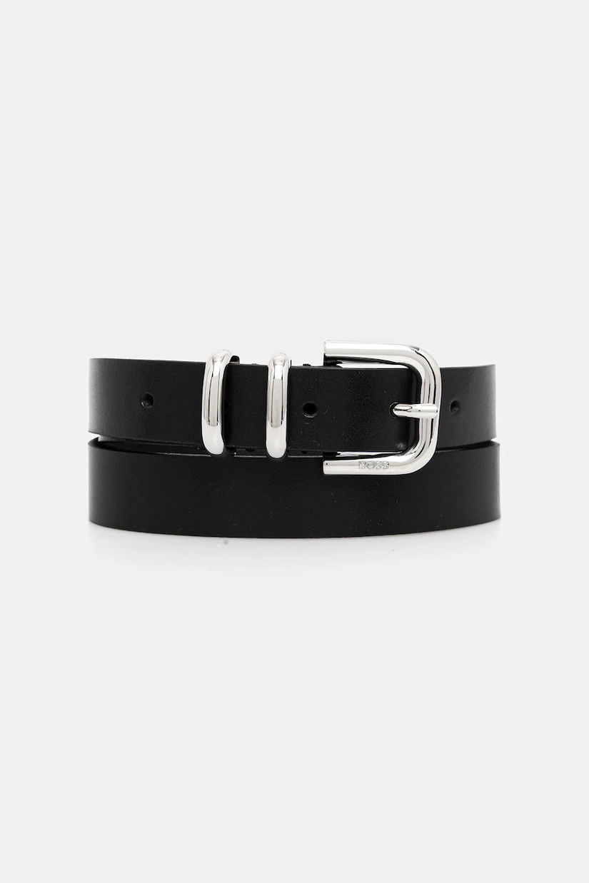 BOSS curea de piele culoarea negru, 50553372