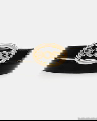 BOSS curea de piele cu două fețe culoarea negru, 50553376