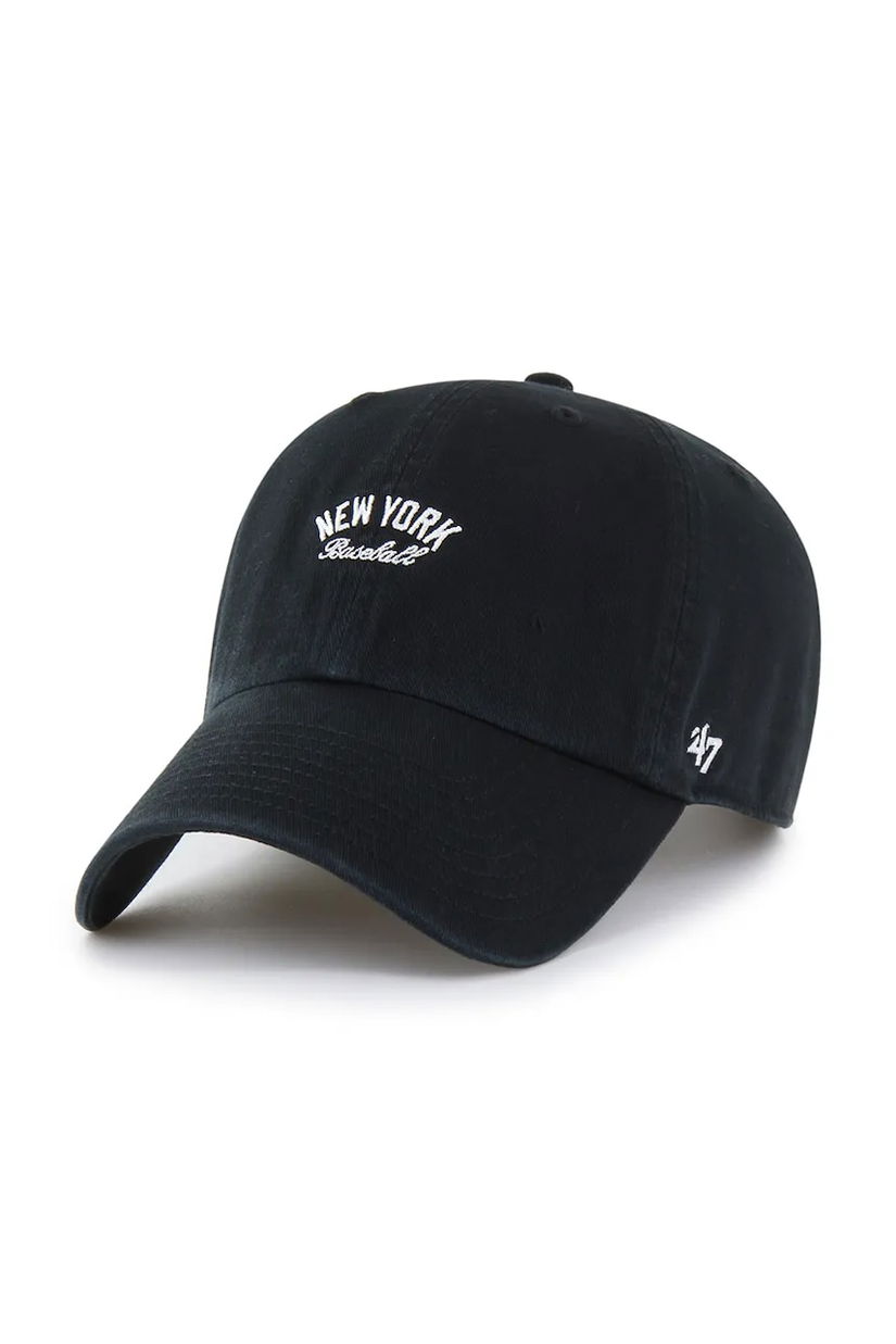 47 brand șapcă de baseball din bumbac MLB New York Yankees culoarea negru, B-OUTLT17GWS-BK