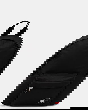 Tommy Jeans rucsac culoarea negru, mic, uni, AW0AW17892