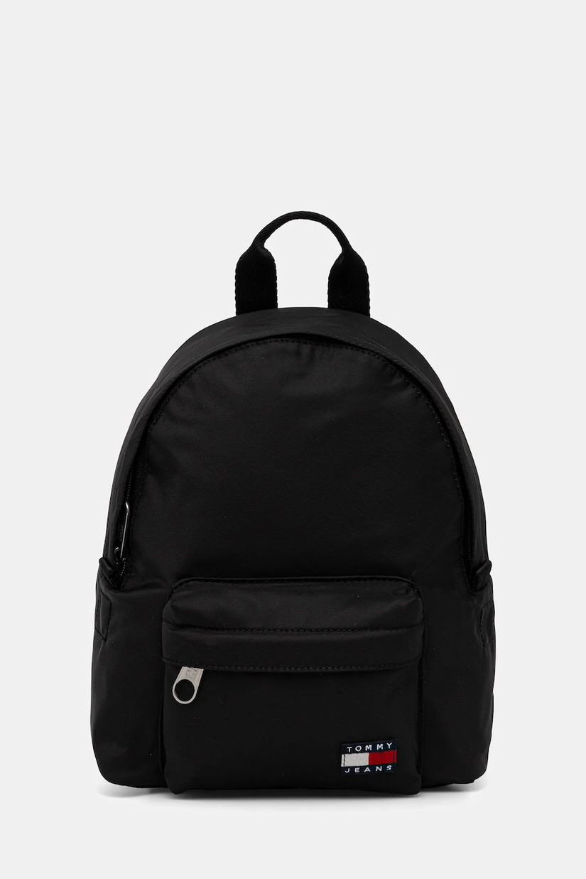 Tommy Jeans rucsac culoarea negru, mic, uni, AW0AW17892