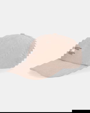 Tommy Jeans șapcă de baseball din catifea culoarea bej, AM0AM13667