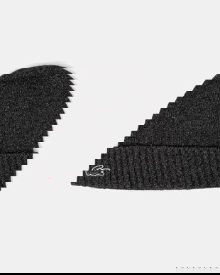 Lacoste pălărie din amestec de lână culoarea gri, RB5995