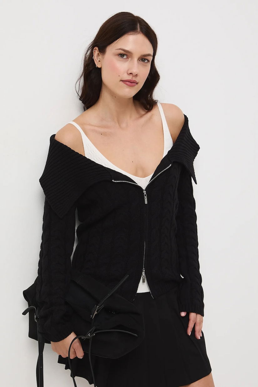 Medicine cardigan culoarea negru