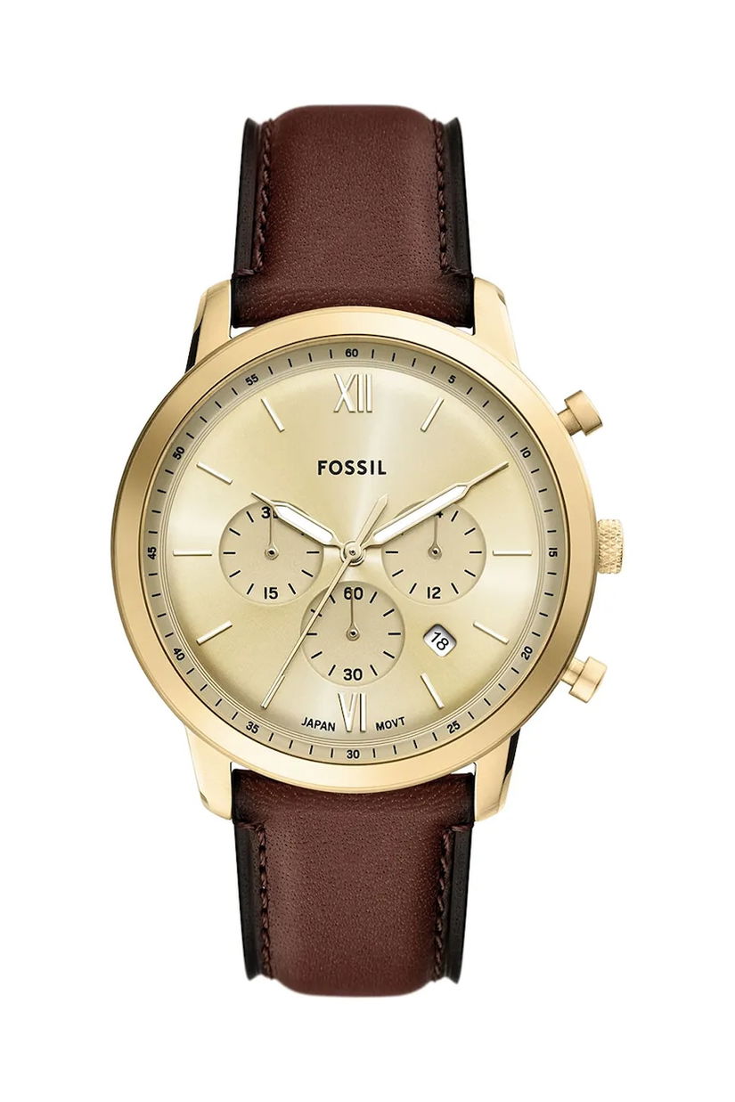 Fossil ceas NEUTRA barbati, culoarea auriu, FS6113