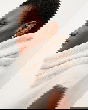 Answear.LAB coș de fum din lână culoarea bej, neted