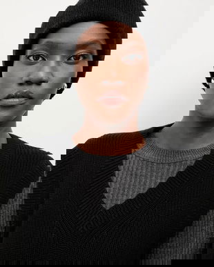 Answear.LAB caciula de lana culoarea negru