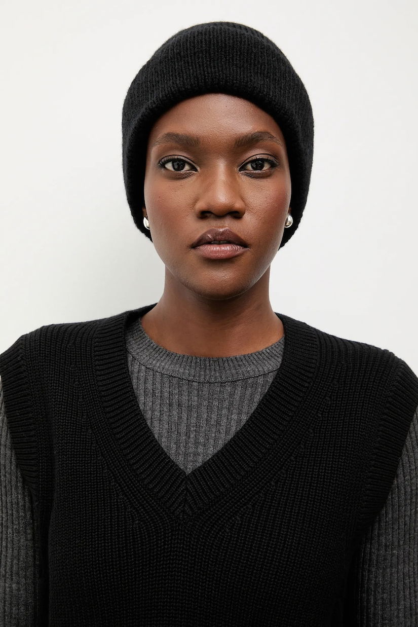 Answear.LAB caciula de lana culoarea negru