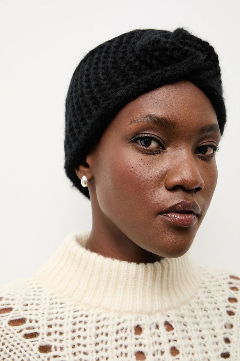 Answear.LAB bentiță de lână culoarea negru