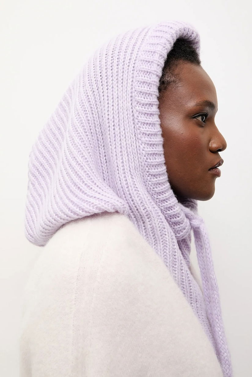 Answear.LAB cagulă de lână culoarea violet