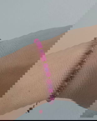 Brățară cu biluțe placate cu aur 14k