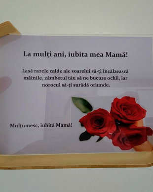 Tablou pentru Mama "La multi ani!", multiple rame