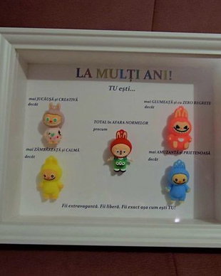 Tablou Personalizat Labubu 5 papusi Box